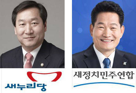 인천시장 후보 새누리당 유정복, 새정치민주연합 송영길
