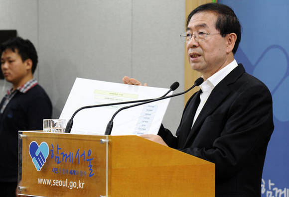 박원순 서울시장 메르스 기자 브리핑 (서울시청)