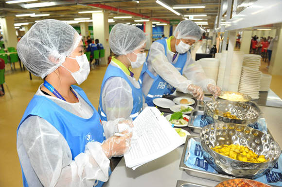 광주하계U대회 식음료안전대책본부 선수촌식당 수거검사 (광주하계U대회 조직위원회 제공)