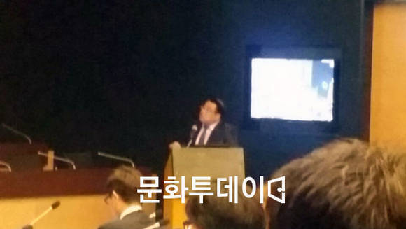 이주형 식품안전정보원 책임연구원이 발표를 하고 있다.