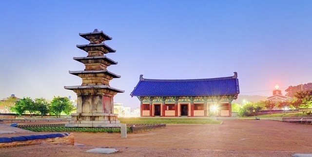 부여 정림사지 석탑 전경