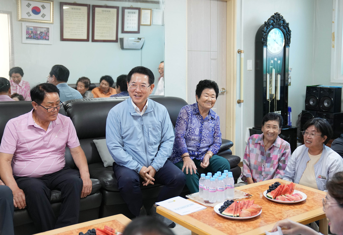 폭염대응 ‘영광 운송정경로당’ 방문 (전라남도)