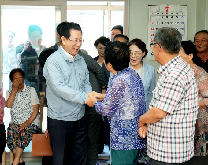 폭염대응 ‘영광 운송정경로당’ 방문 (전라남도)