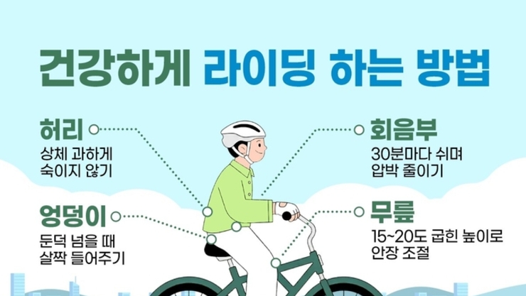 관절엔 좋지만 주의도 필요해… 자전거 안전하게 타는 방법은?